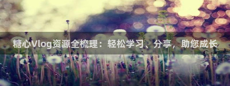 岛国糖心Vlog兄妹：糖心Vlog资源全梳理：轻松学习、分享，助您成长