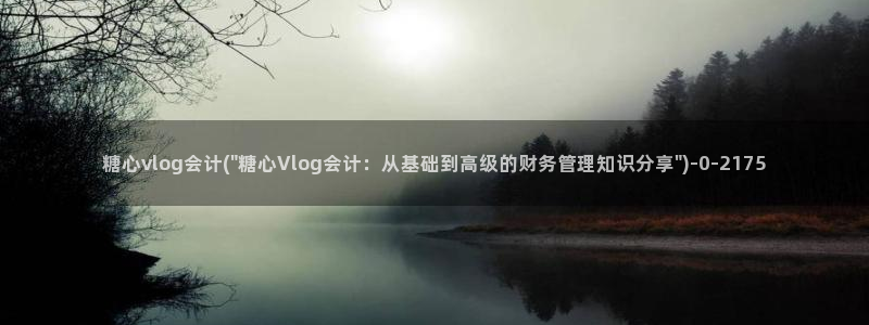 cos西施糖心vlog：糖心vlog会计(\