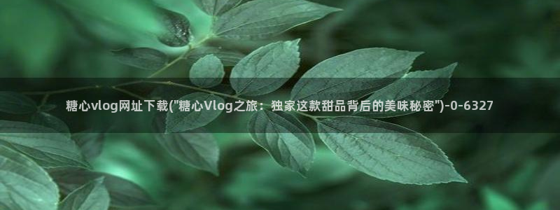糖心vlog糖心学姐